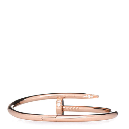 Cartier 18K Pink Gold Diamond Juste Un Clou Bracelet 15 3 of 6