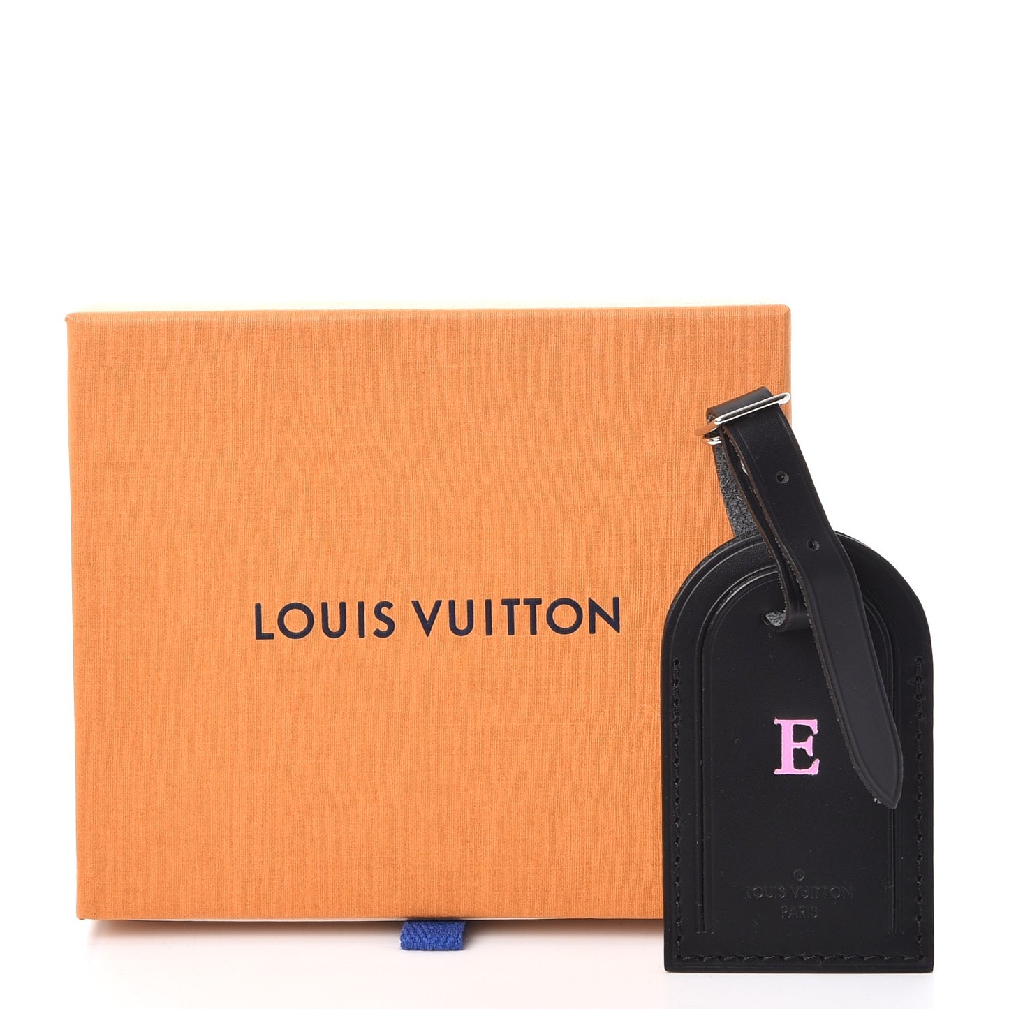 Calfskin Luggage Tag Black