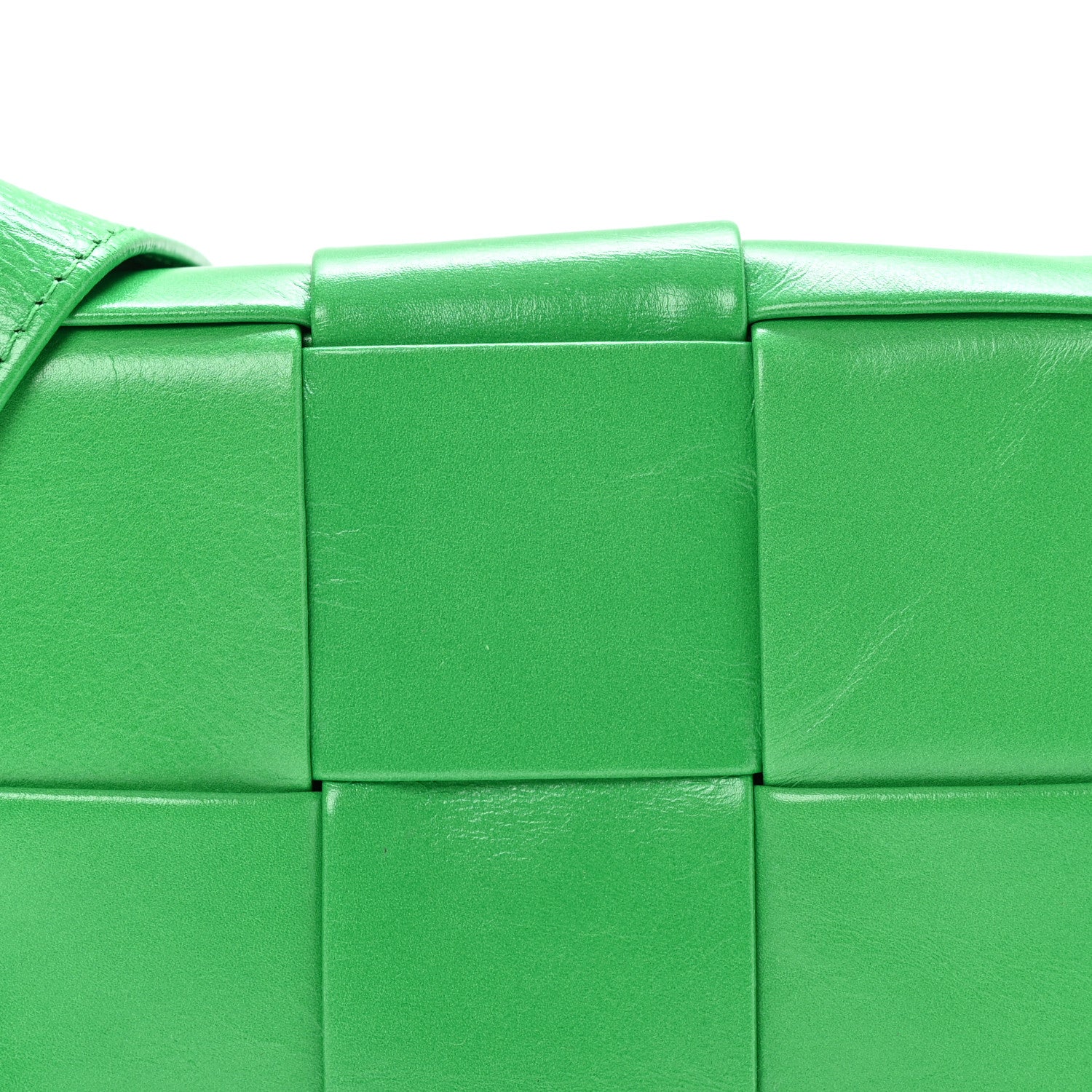Bottega Veneta Crinkled Lambskin Maxi Intrecciato Extra Mini Cassette Crossbody Bag Parakeet 7 of 9
