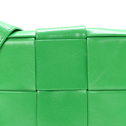 Bottega Veneta Crinkled Lambskin Maxi Intrecciato Extra Mini Cassette Crossbody Bag Parakeet 7 of 9