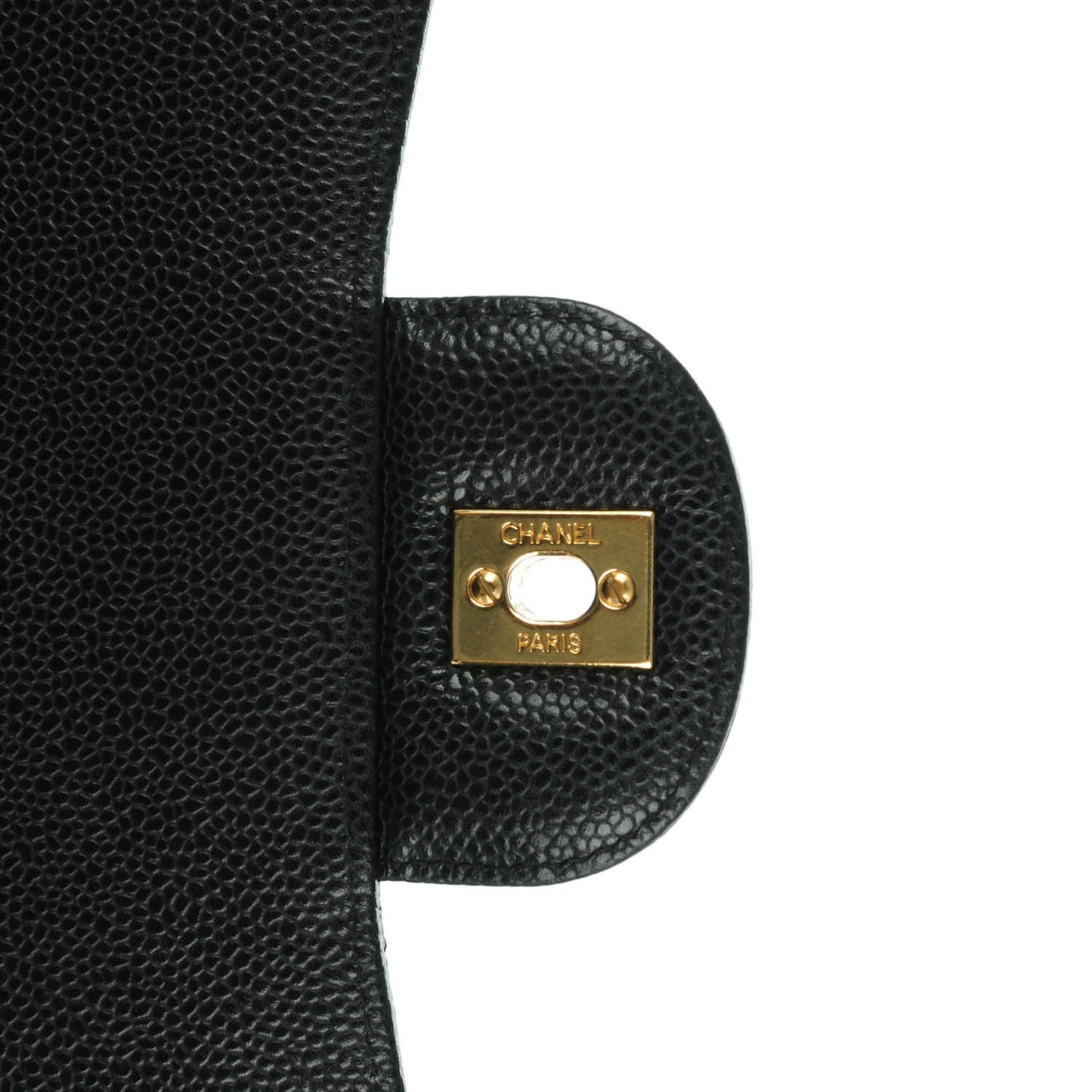 Caviar Quilted Maxi Single Flap Black