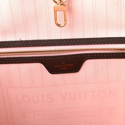 Louis Vuitton Damier Ebene Neo Neverfull MM Rose Ballerine 8 of 10