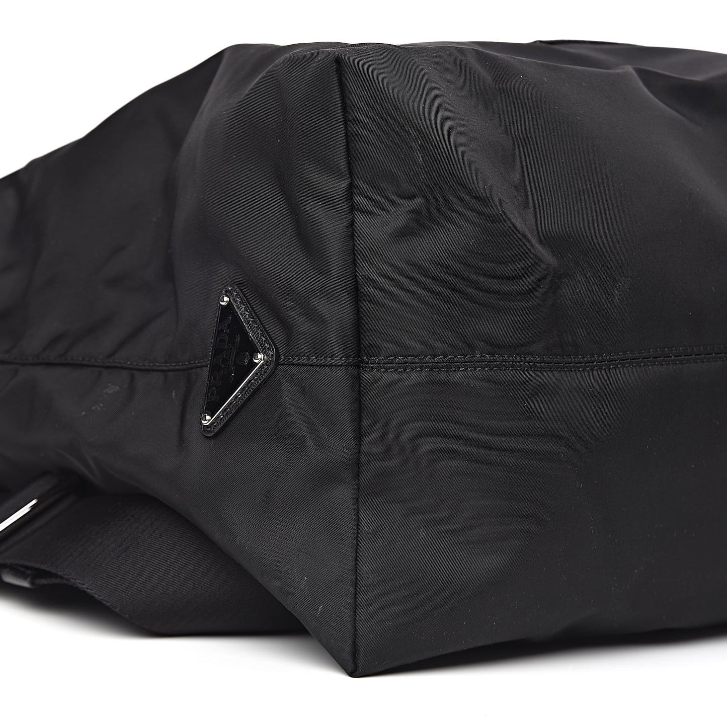 X JAMES JEAN Tessuto Nylon Patch Shopping Tote Black
