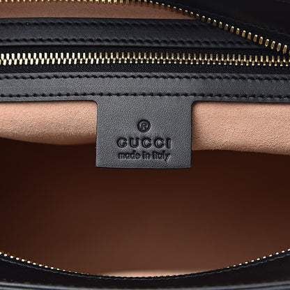 Gucci Guccissima Small Zippered Bucket Tote Black 6 of 9