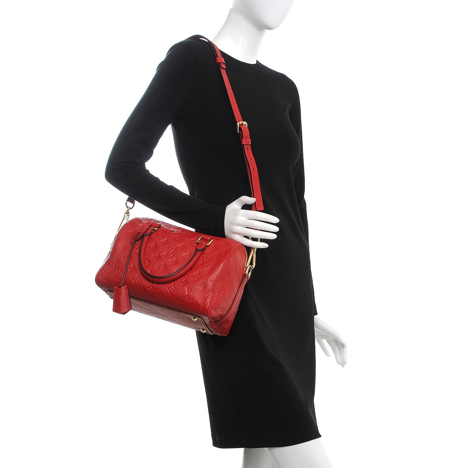 Louis Vuitton Empreinte Speedy Bandouliere 25 Cherry 3 of 8