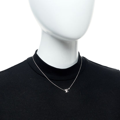 Louis Vuitton 18K White Gold Diamond Idylle Blossom LV Pendant Necklace 2 of 5