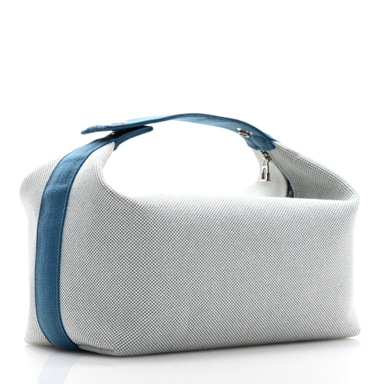 Hermes Canvas Large Bride-A-Brac Cabriole Case Bleu Nattier 3 of 8