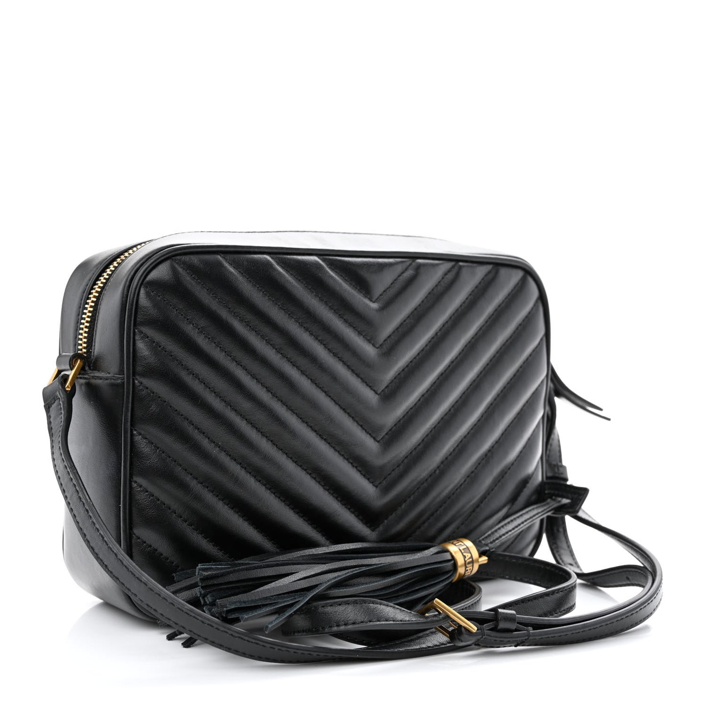 Calfskin Matelasse Monogram Lou Camera Bag Black
