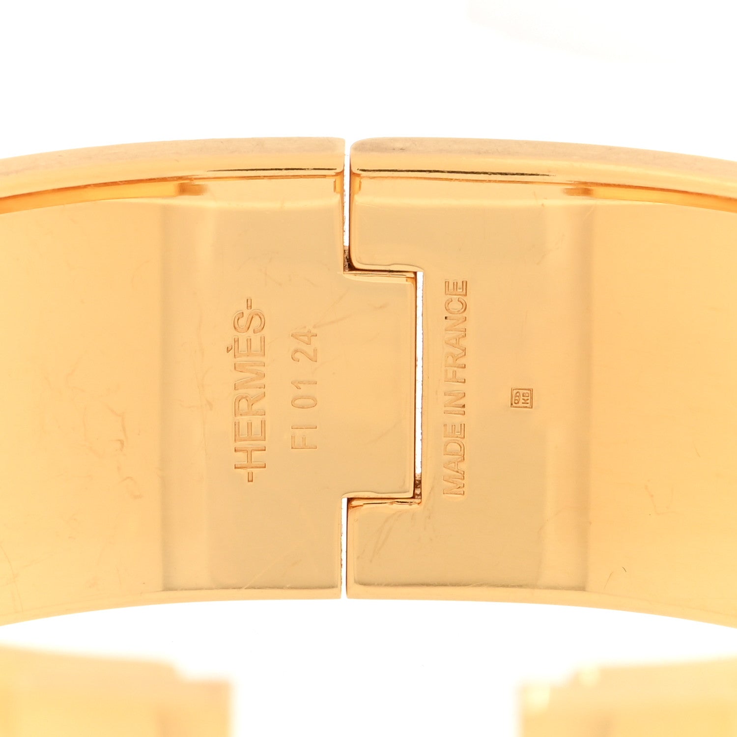 Hermes Enamel Wide Clic Clac H Bracelet PM Rose Dragee 4 of 5