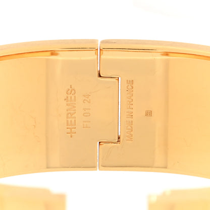 Hermes Enamel Wide Clic Clac H Bracelet PM Rose Dragee 4 of 5