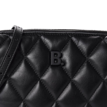 Balenciaga Nappa Calfskin Quilted Touch B Camera Shoulder Bag Black 10 of 10
