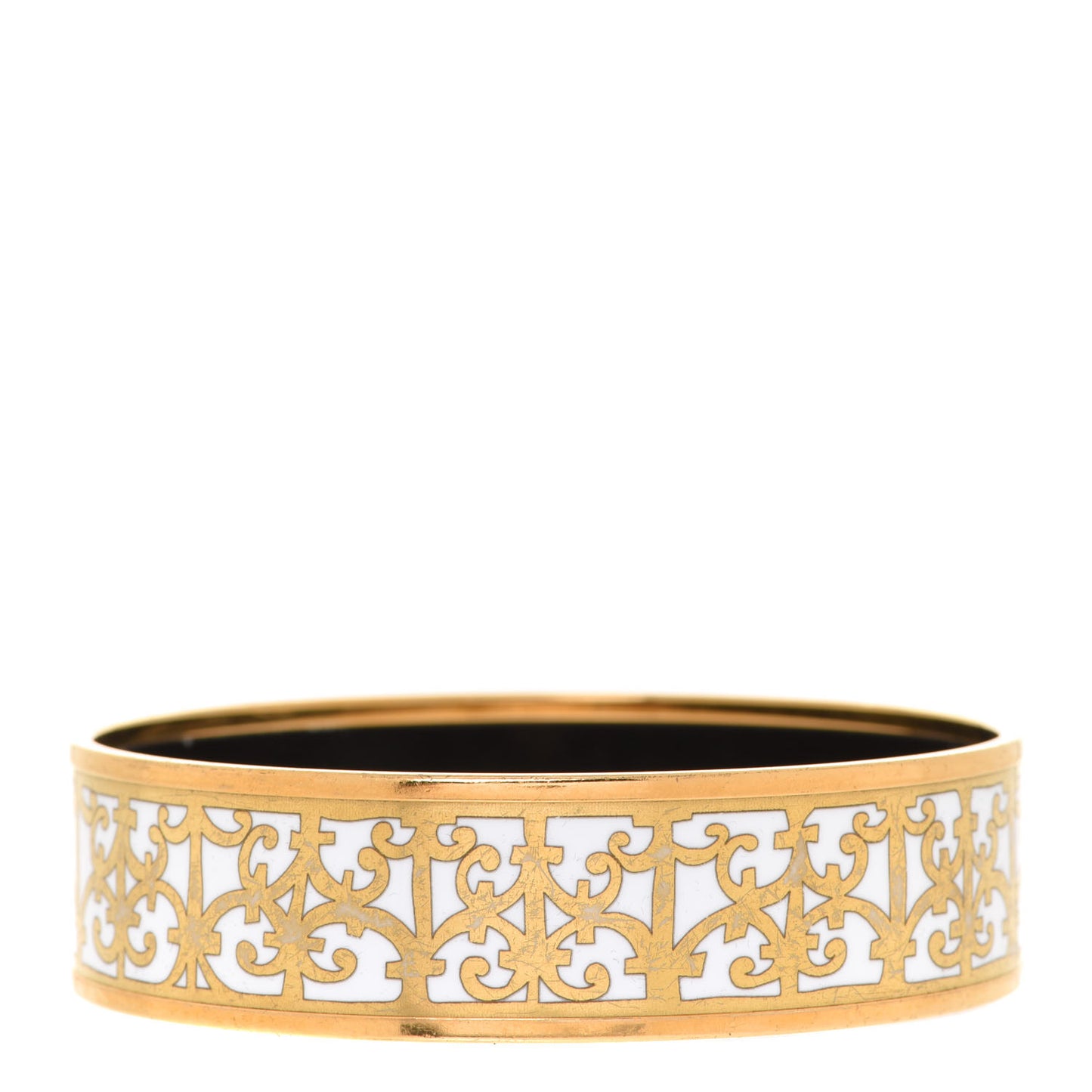 Enamel Printed Wide Balcons du Guadalquivir Bracelet 62 Gold