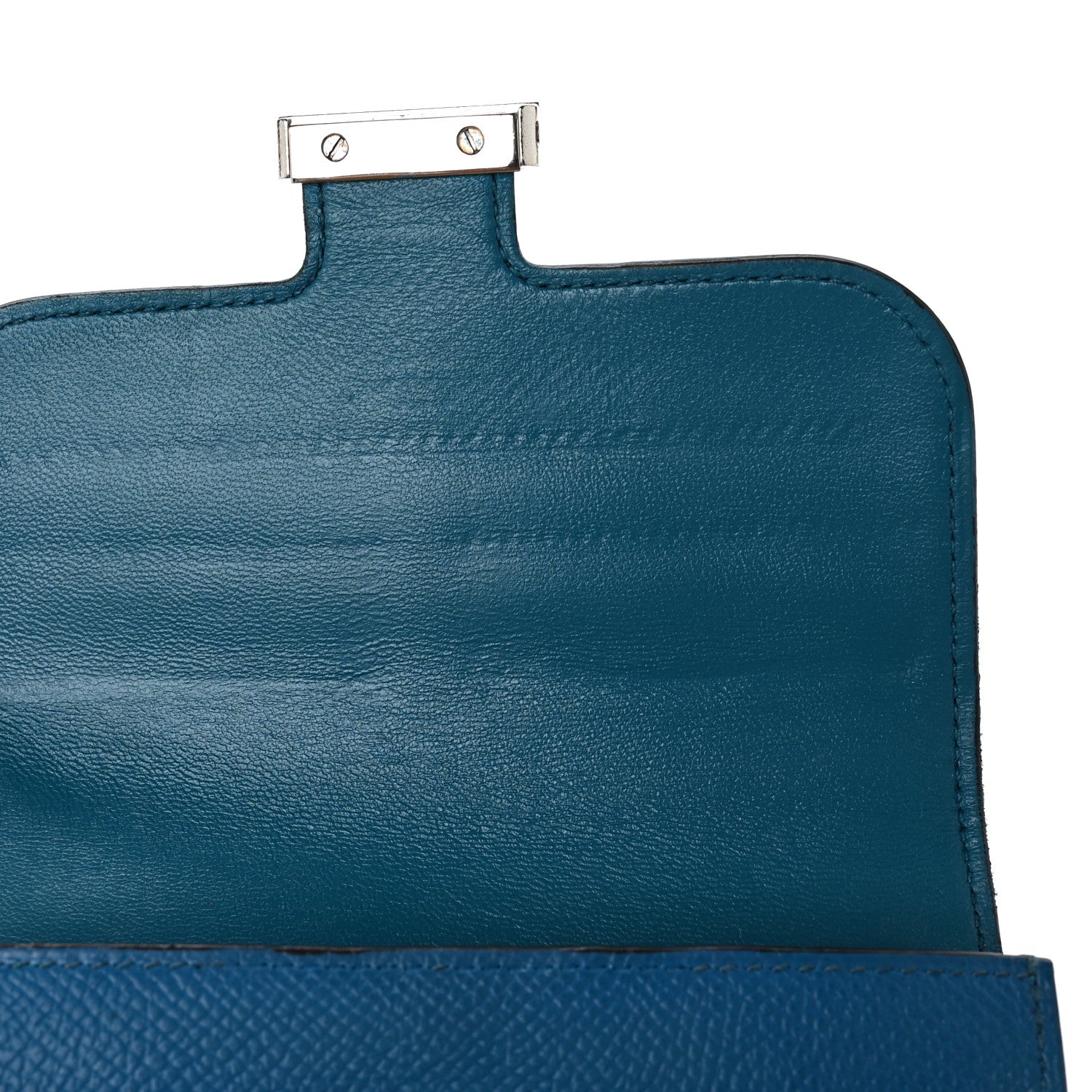Hermes Epsom Constance Compact Passant Wallet Bleu Izmir 9 of 9