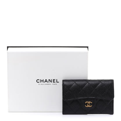 Chanel Caviar Quilted Flap Card Holder Black 9 of 9