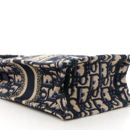 Christian Dior Oblique Mini Book Tote Phone Bag Blue 9 of 10