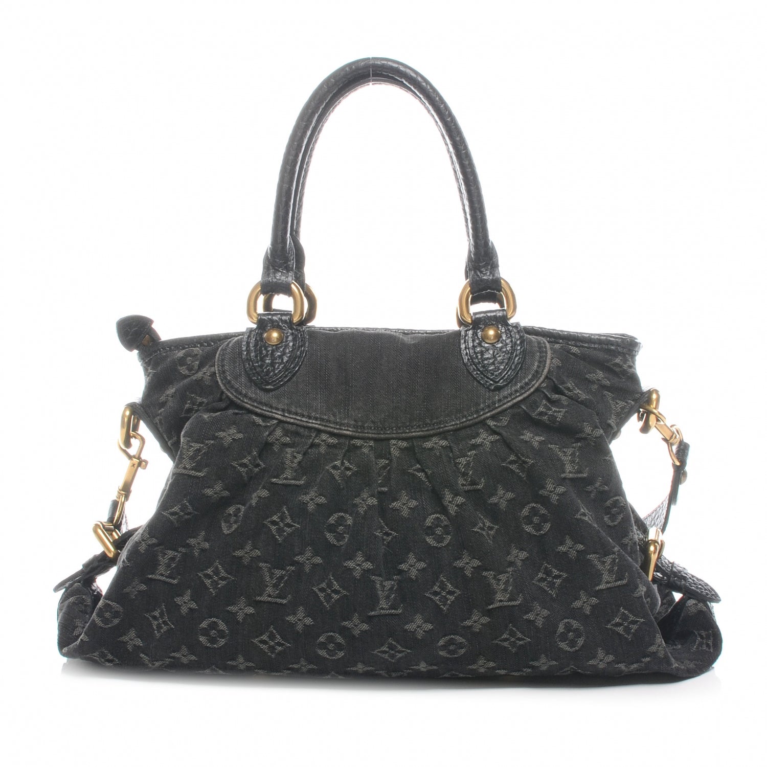 Louis Vuitton Denim Neo Cabby MM Black 1 of 7