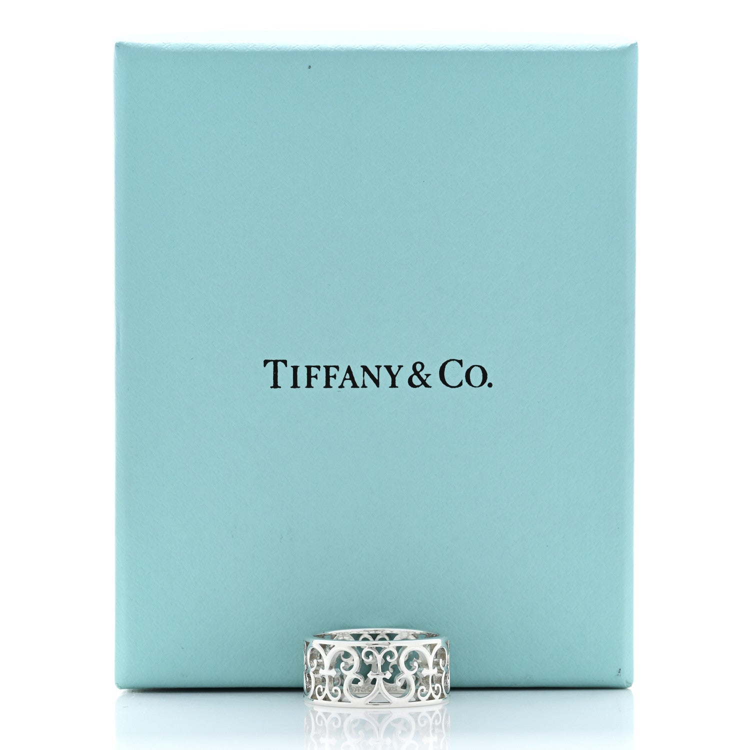 Tiffany Sterling Silver Wide Enchant Ring 58 8.25 5 of 5