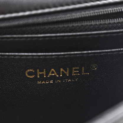 Chanel Lambskin Quilted Mini Rectangular Flap Black 6 of 11
