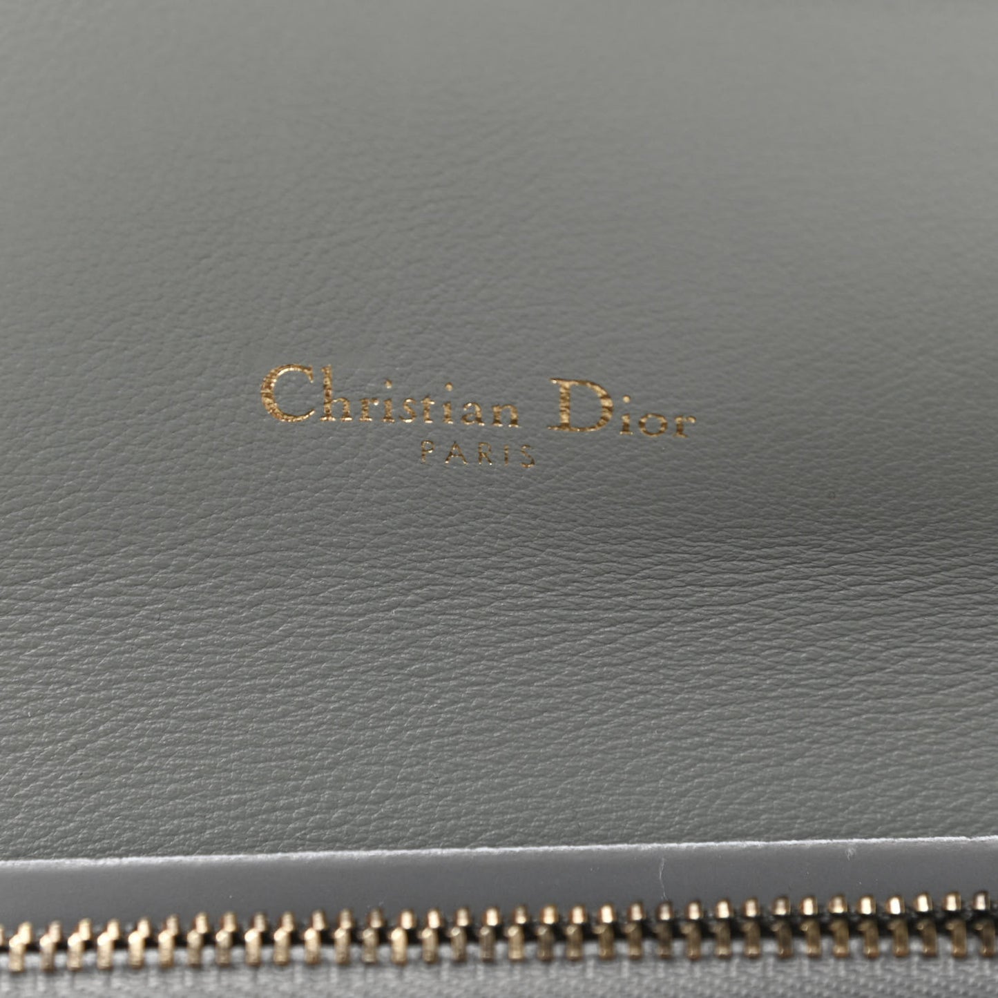 Oblique Saddle Chain Long Wallet Grey