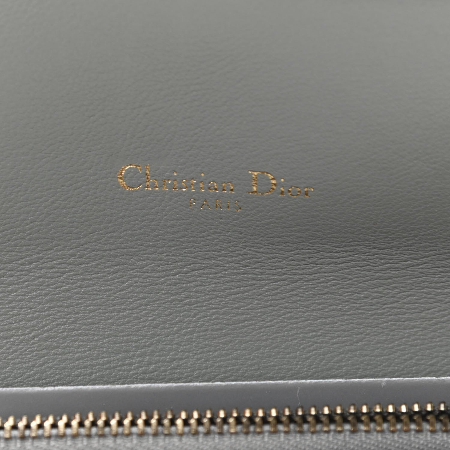 Christian Dior Oblique Saddle Chain Long Wallet Grey 7 of 12