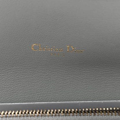 Christian Dior Oblique Saddle Chain Long Wallet Grey 7 of 12