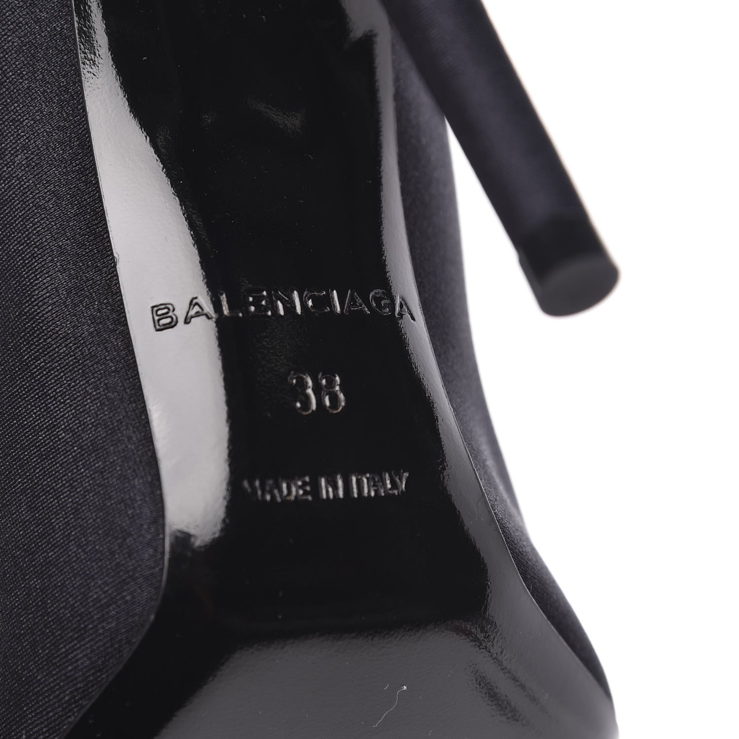 Balenciaga Spandex Pointed Toe Knife Thigh High Boots 38 Black 6 of 7