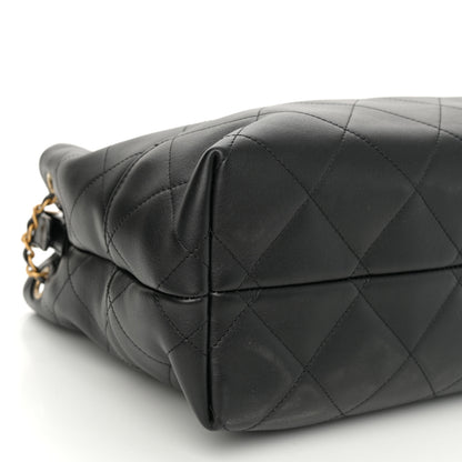 Chanel Calfskin Quilted Small Coco Base Shopping Bag Black 9 of 11