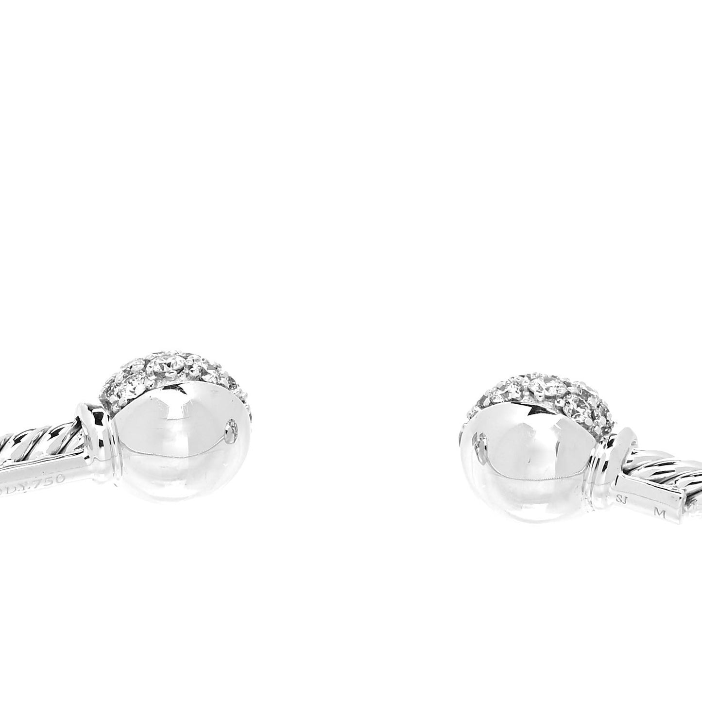 18K White Gold Diamond 7mm Solari Bracelet