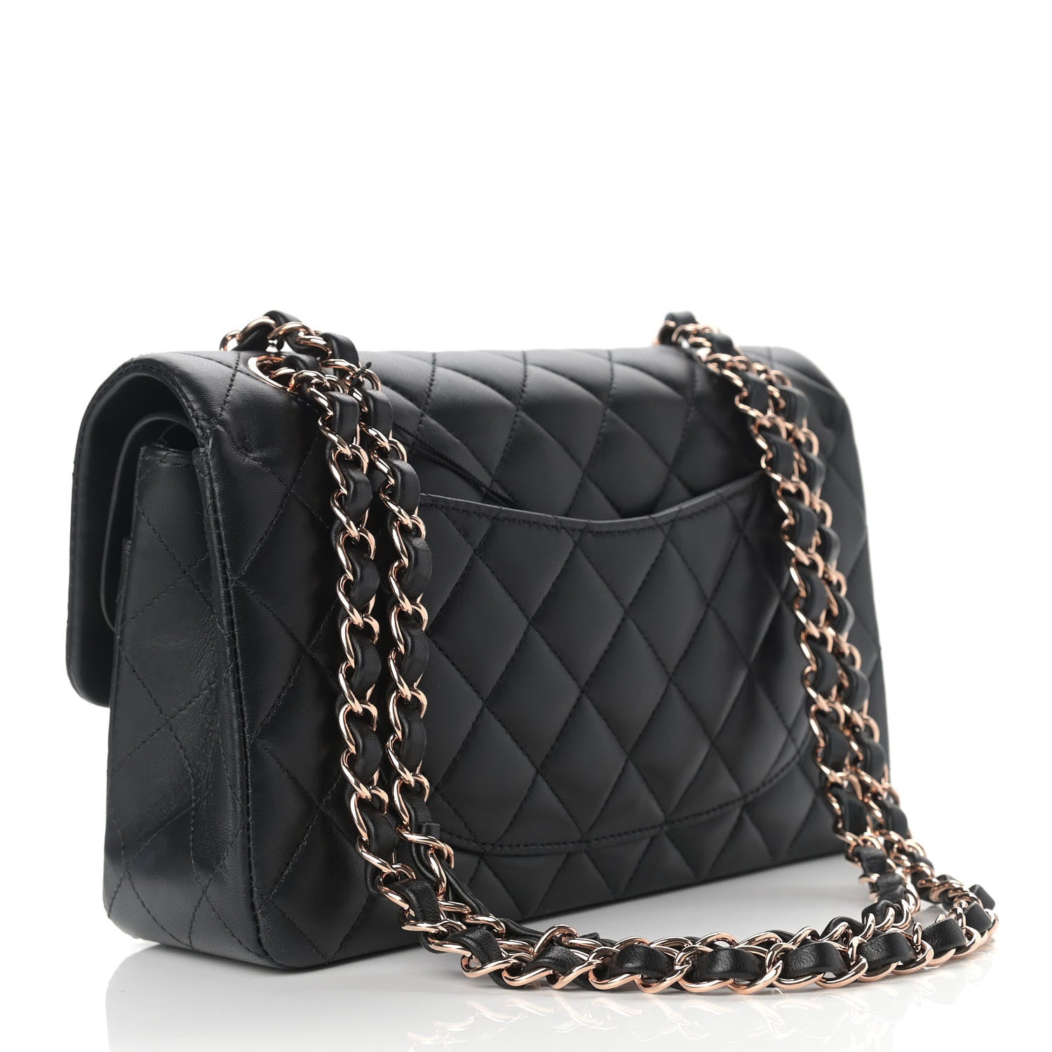 Chanel Lambskin Quilted Small Double Flap Black 3 of 12