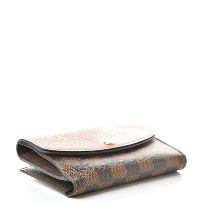 Louis Vuitton Damier Ebene Normandy Compact Wallet Rose Ballerine 4 of 7