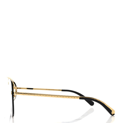 Louis Vuitton Metal Monogram Grease Sunglasses Z1172W Dark Gun 3 of 6