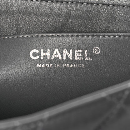 Chanel Lambskin Quilted Jumbo Single Flap Grey 6 of 11