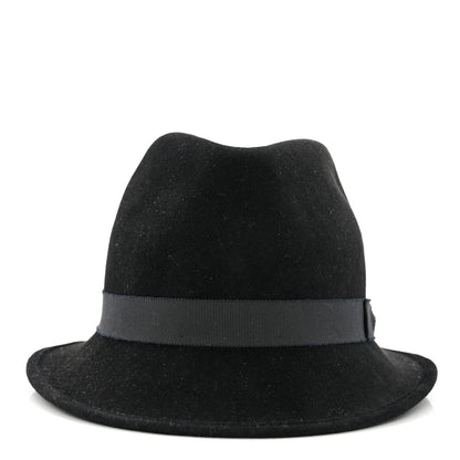 Chanel Felt Fedora Hat M Black 3 of 8