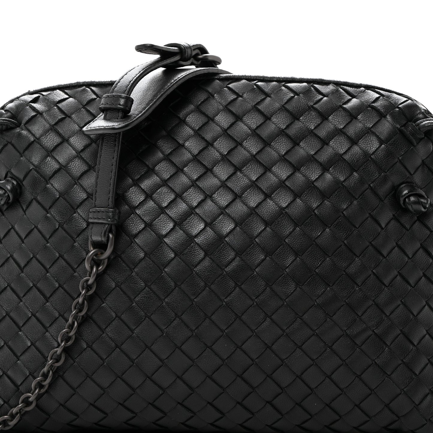 Nappa Intrecciato Nodini Bag Black