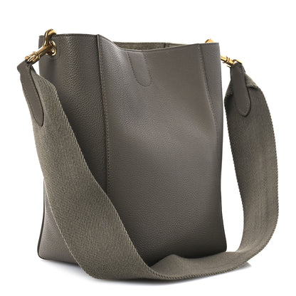 Celine Soft Grained Calfskin Small Sangle Bucket Bag Taupe 3 of 12