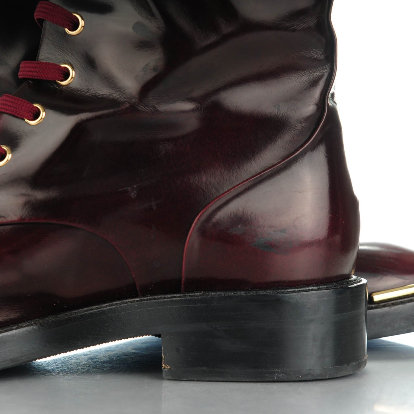 Calfskin Diplomacy Ranger Combat Boots 38.5 Red