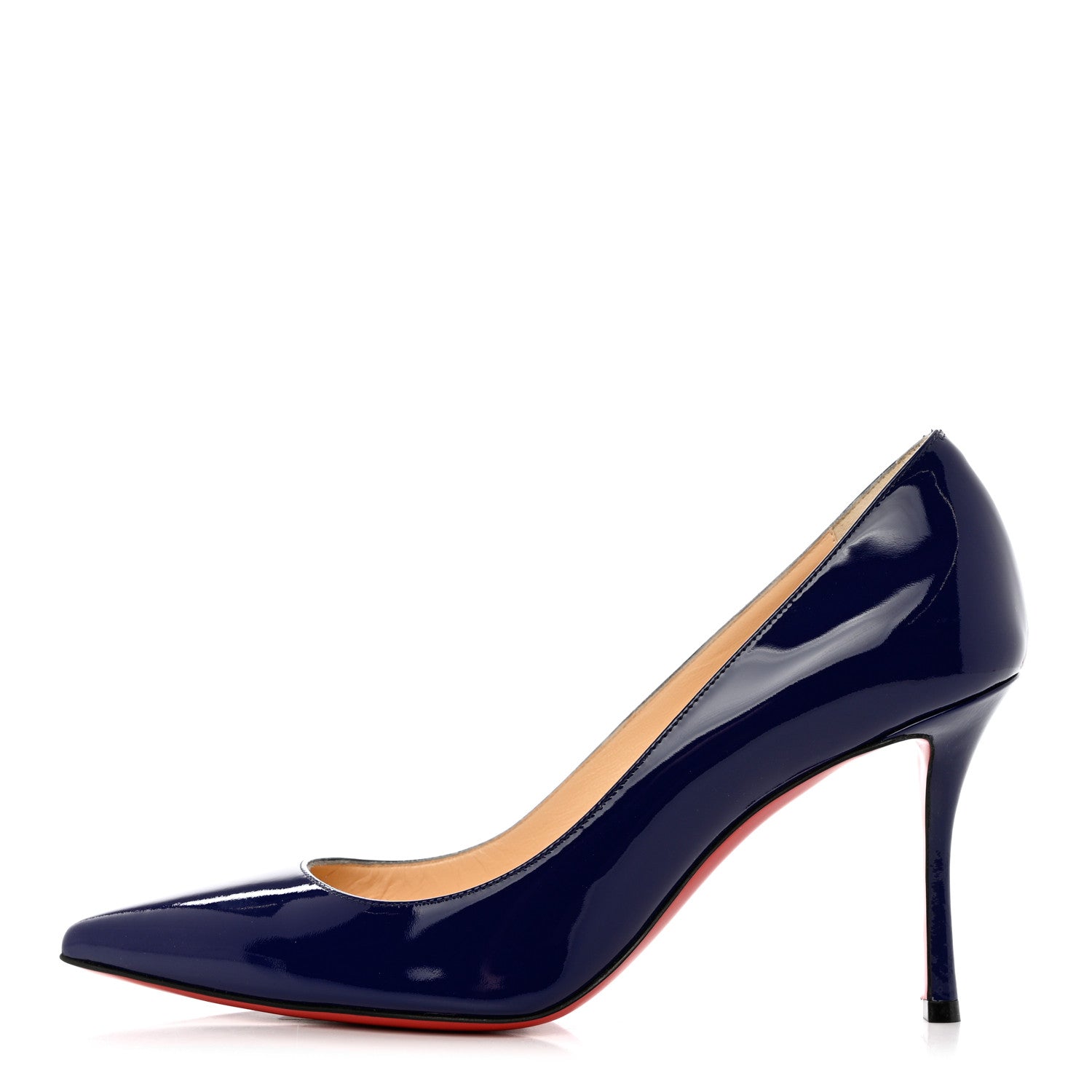 Christian Louboutin Patent Decoltish 85 Pumps 37 Encre 1 of 11