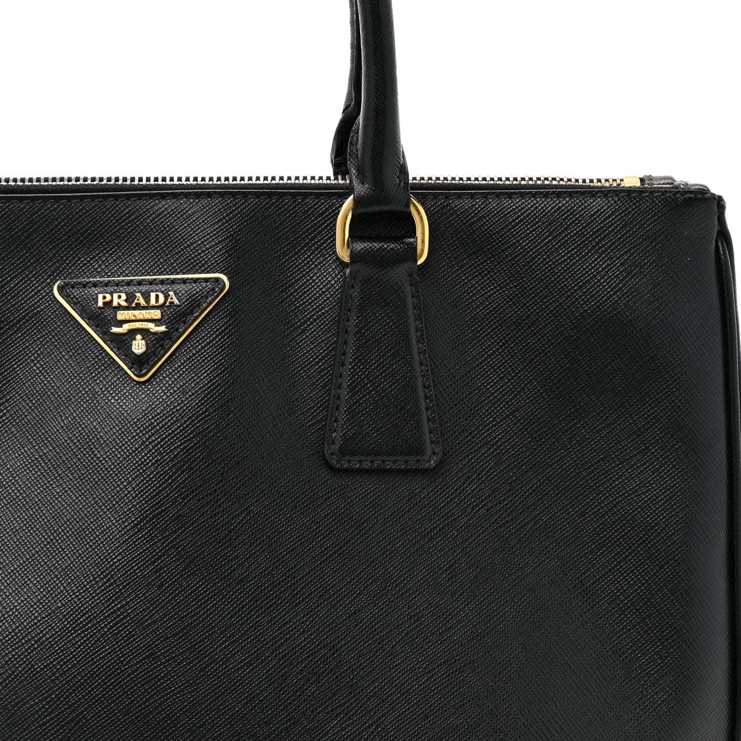 Prada Saffiano Lux Medium Galleria Double Zip Black 7 of 12