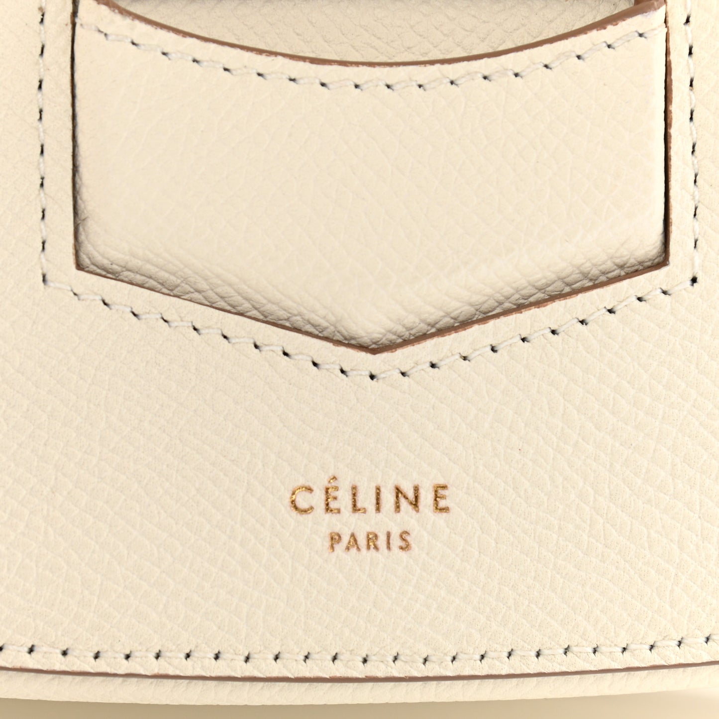 Grained Calfskin Medium Trotteur White