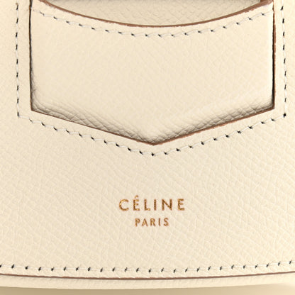Celine Grained Calfskin Medium Trotteur White 6 of 10