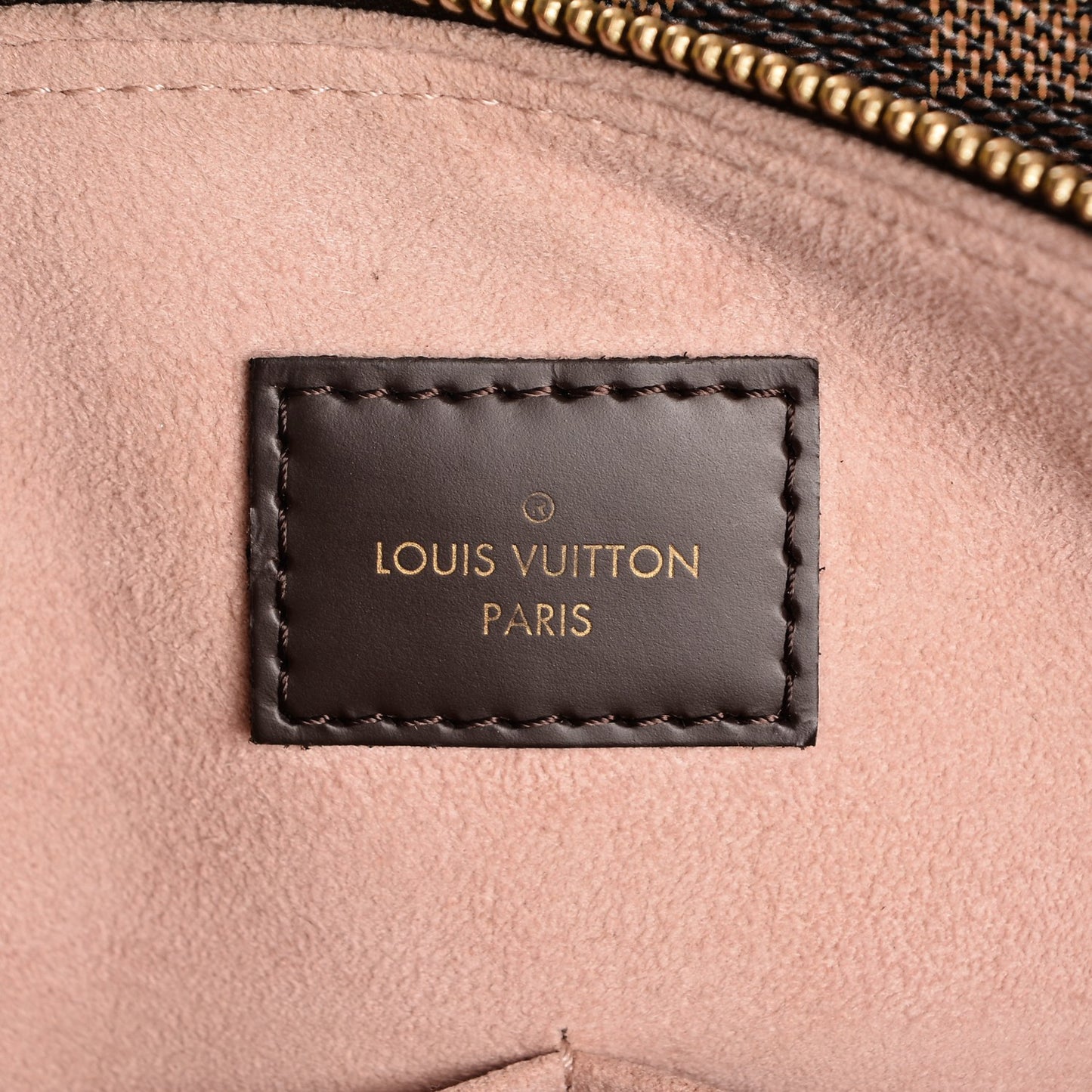 Cuir Taurillon Damier Ebene Normandy Magnolia
