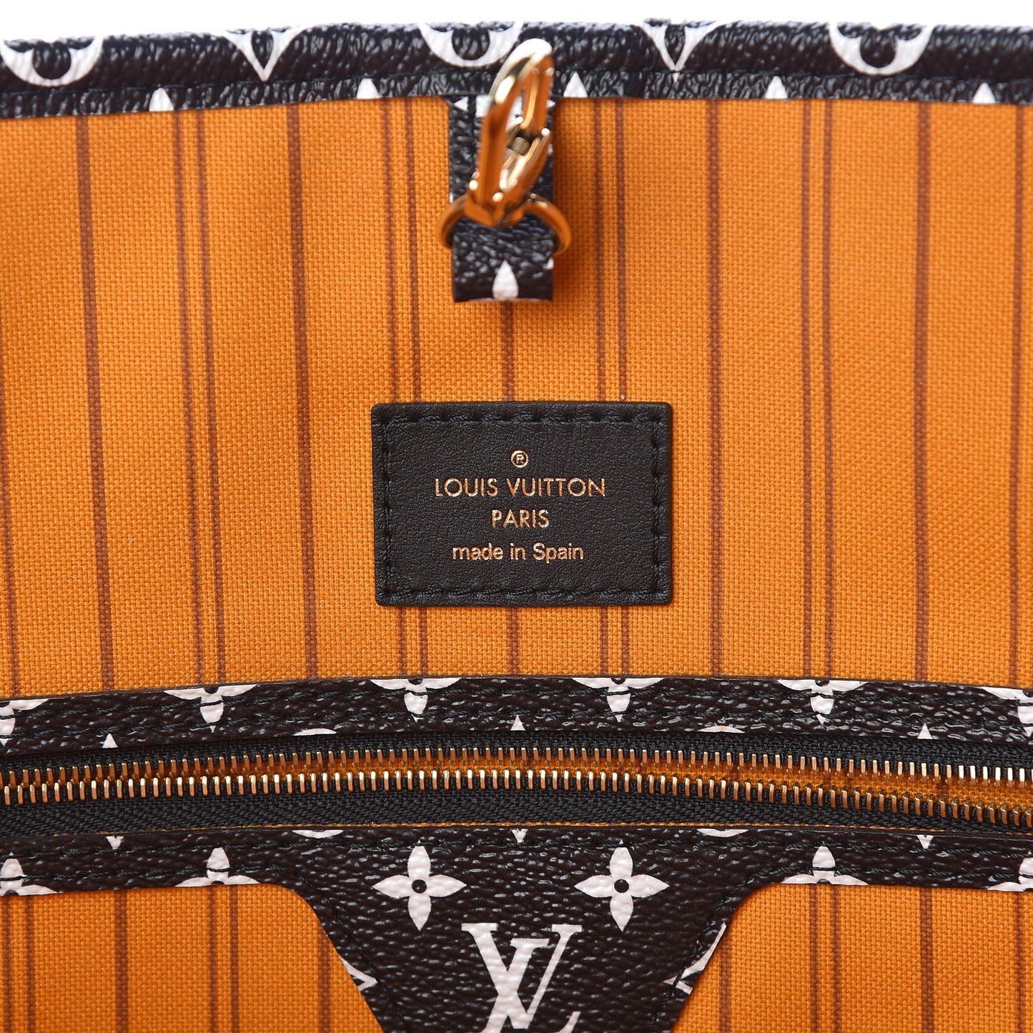 Monogram Giant Jungle Neverfull MM Black