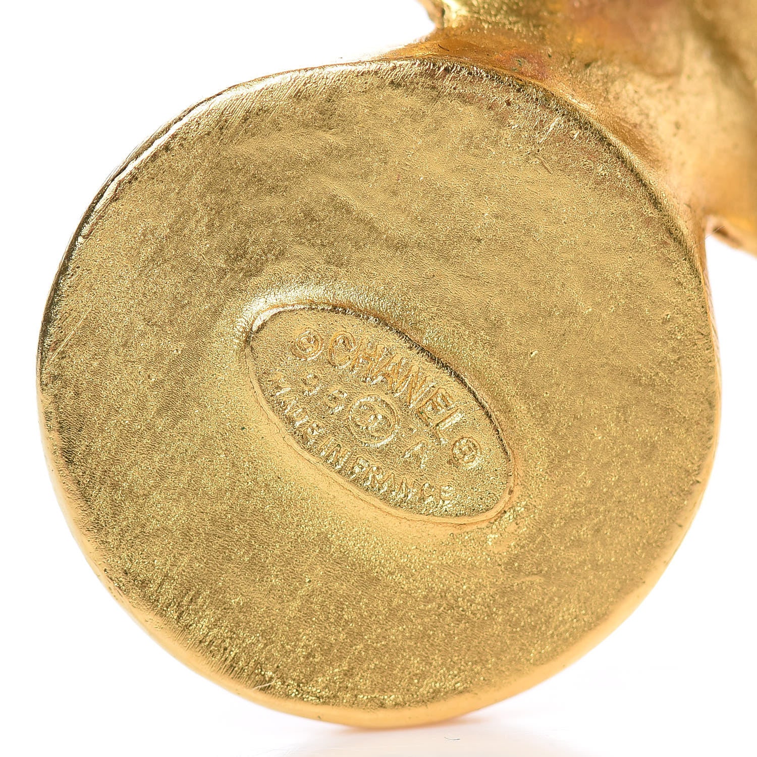 Chanel Mother of Pearl CC Brooch Gold 4 of 6