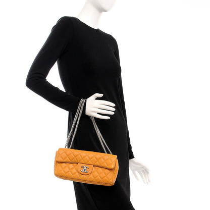 Chanel Lambskin Quilted East West Flap Beige 2 of 19