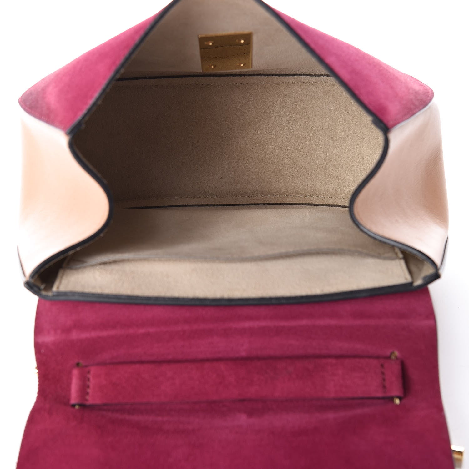 Chloe Suede Smooth Calfskin Drew Shoulder Bag Misty Beige 5 of 15