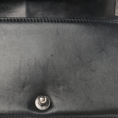 Chanel Lambskin Quilted Medium Boy Flap Black Beige 11 of 11