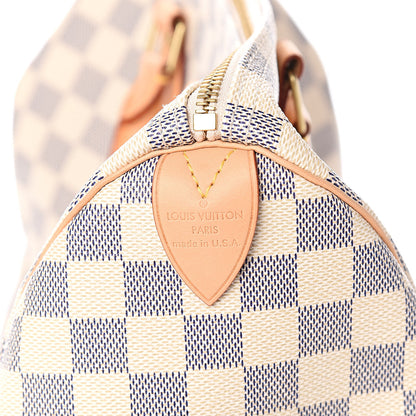 Louis Vuitton Damier Azur Speedy 30 6 of 12