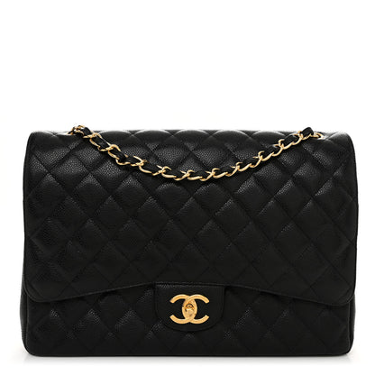 Chanel Caviar Quilted Maxi Double Flap Black 1 of 10