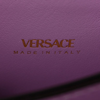 Versace Grained Calfskin La Medusa Flap Shoulder Bag Pink 6 of 11