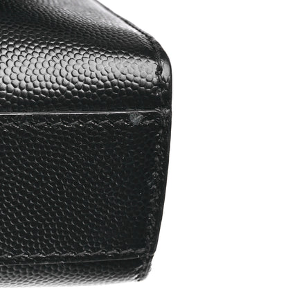 Saint Laurent Grain De Poudre Medium Classic Monogram Kate Satchel Black 11 of 11